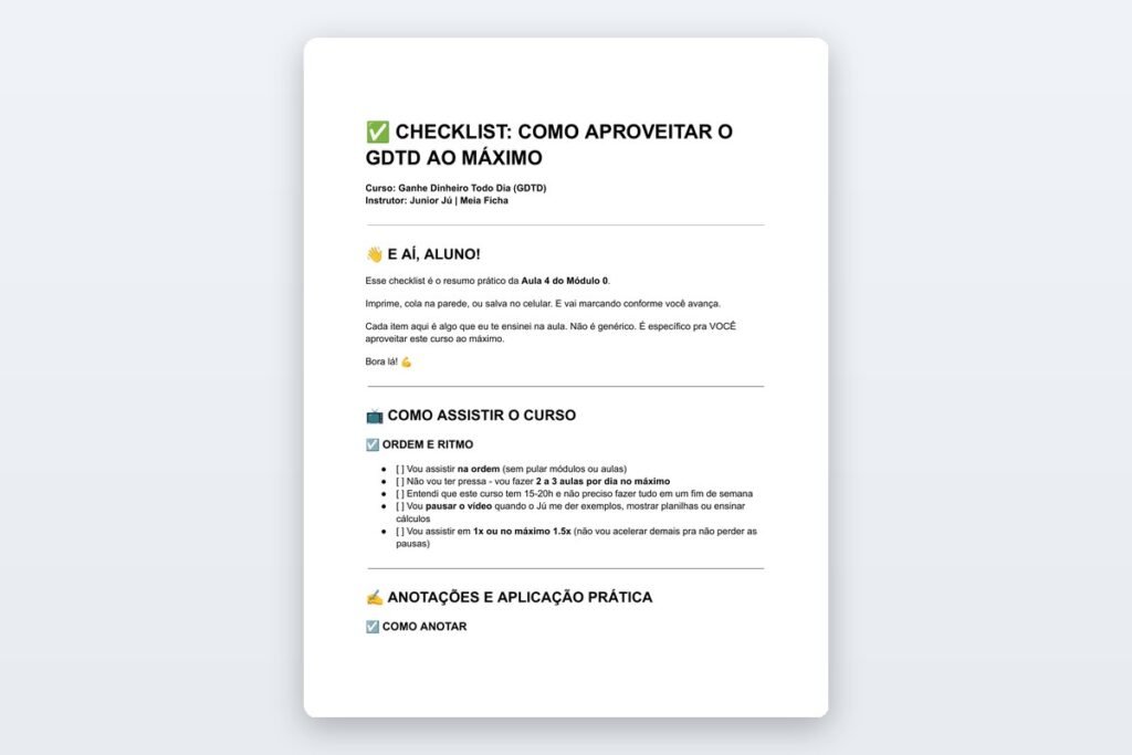 21 como aproveitar o gdtd ao maximo